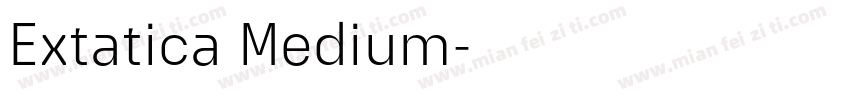 Extatica Medium字体转换